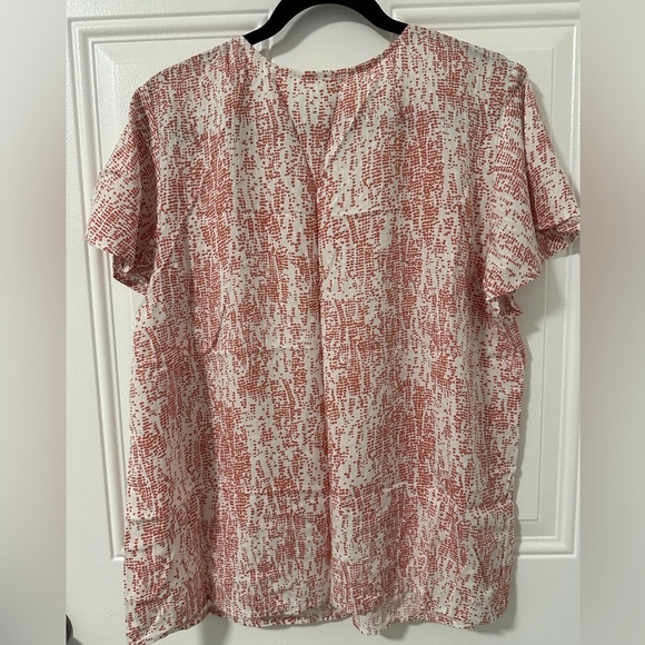 Caslon‎ Red and White Patterned Blouse - Picture 5 of 16